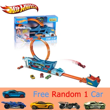 

Original Hot Wheels Car Track Suit Multifunction Car Toy Automobile Storage Box Toy Model DWN56 Hotwheels Transport Truck Gift