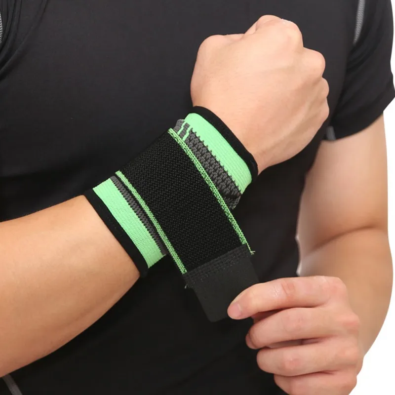 1 Pair/2pcs Wrist Support Nylon Spandex Latex Forearm Wrap Belt Hand