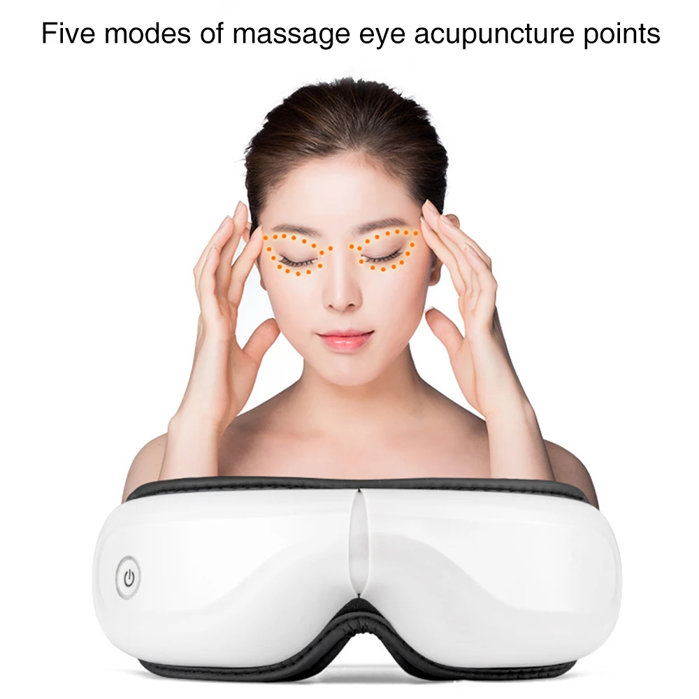 

Magnetic Eye Massager Machine Physiotherapy Infrared Heating Massage Glasses Health Care Air Compression Vibration Relaxation