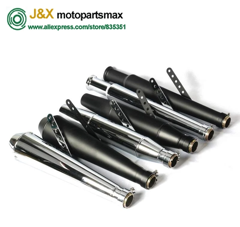 45/64mm Universal de la motocicleta tubo de Escape antiguo de moda Vintage Silenciador para Harley Davidson triunfo Pit bike escapar