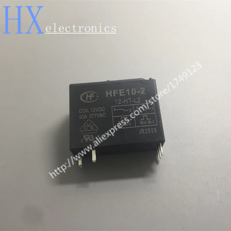 

Free shipping 1PCS HFE10-2-12-HT-L2 50A magnetic latching relay components