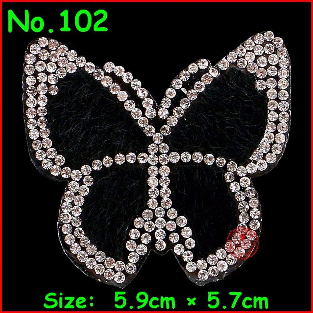 2 шт./Лот аппликация со стразами в виде бабочек|rhinestone applique|hotfix rhinestone appliquemotif hotfix |