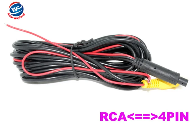 6 метров RCA-4PIN или RCA-RCA видео кабель для парковки заднего вида камеры подключения автомобиля монитор DVD триггер кабель