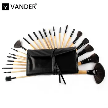 

Vander Professional 24Pcs Makeup Brush Set Foundation Cosmetic Powder Multifunction Toiletry Brushes Make Up Kits w/ Pouch Bag