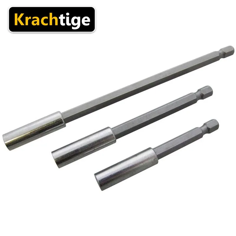 Krachtige 3 шт. 1/4 Hex Quick Release Магнитная отвертка 75/100/150 мм расширение держатель бит