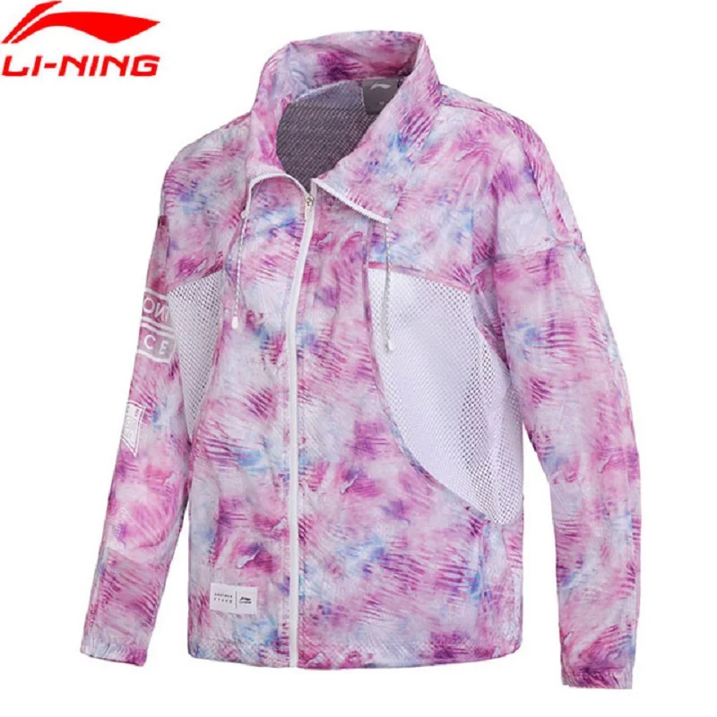 

Li-Ning 2018 Women AT PROOF SMART Sports Jacket Loose Fit Waterproof Li Ning Breathable Windbreaker Sport Coats AFDN076