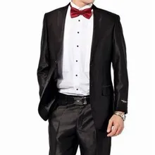 Лидер продаж платье для выпускного вечера, лацкан с тупым углом, Для мужчин костюмы костюм для свадьбы мужской официальный костюм для Для мужчин в стиле смокинга жениха(пиджак+ Штаны+ галстук-бабочка