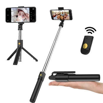 

For Bluetooth 3 In 1 Selfie Stick Tripod for Iphone 8 7 X Mini Foldable Palo Selfi Para Movil Selfiestick Monopod Pau De Selfie