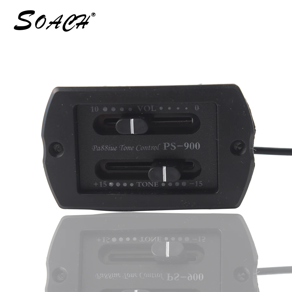 SOACH укулеле гитара EQ PS 900 двухполосный Эквалайзер Тюнер система с универсальным