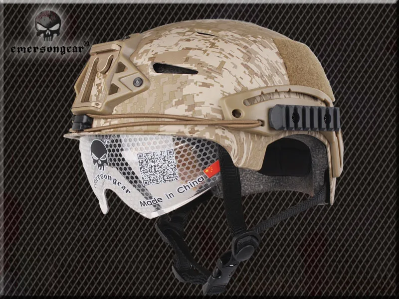 Эмерсон Airsoft маски пейнтбол Base Jump Шлем защитные очки военные тактика шлем - Цвет: DD
