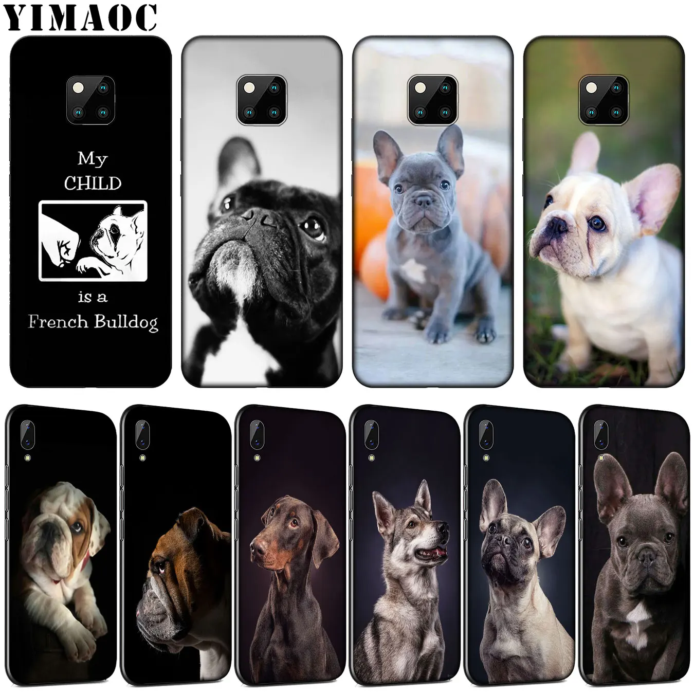 Мягкий силиконовый чехол для телефона YIMAOC Bulldog Puppies dog Для Huawei Mate 30 20 10 Pro Lite Nova 5I 4 3i 3