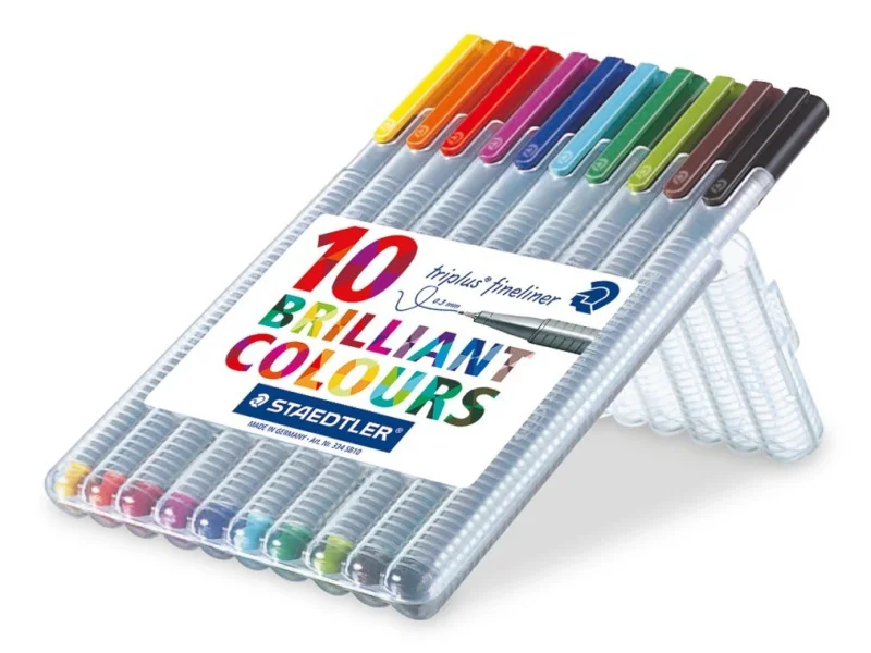 STAEDTLER 334 цвет волокна пера 4/10/20 цветов красивых цветов иглы пера изогнутым наконечником ручная ручка