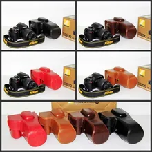 Free Shipping High Quality Camera Case PU Leather Bag for Nikon D3200 D3100 D3300 D3400 Cameras with 18-55mm VR Lens