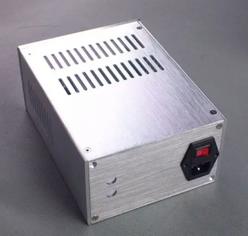Silver Aluminum Chassis Vacuum Tube Headphone Amp Enclosure DIY Amplifier