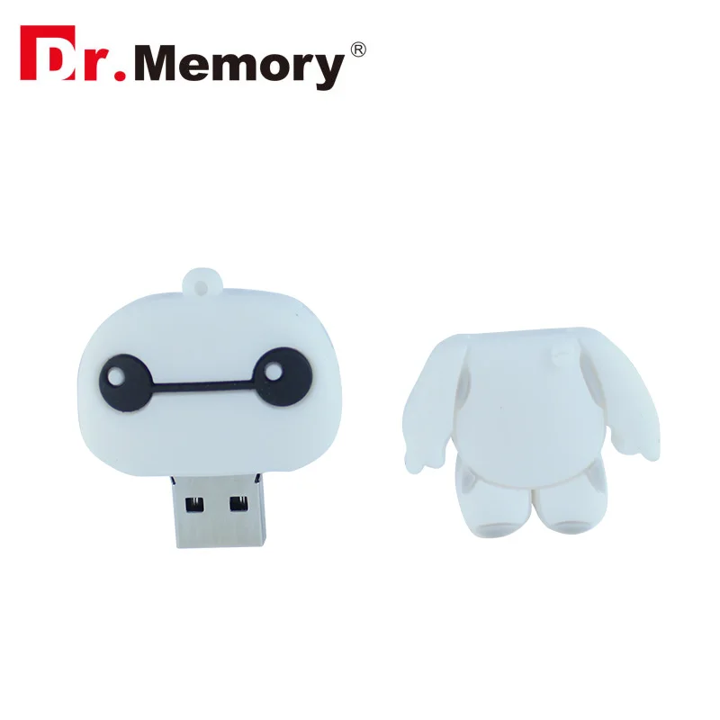 Милые Мультяшные USB накопители 128 Мб 4 ГБ 8 16 32 робот флешка карта памяти флэш