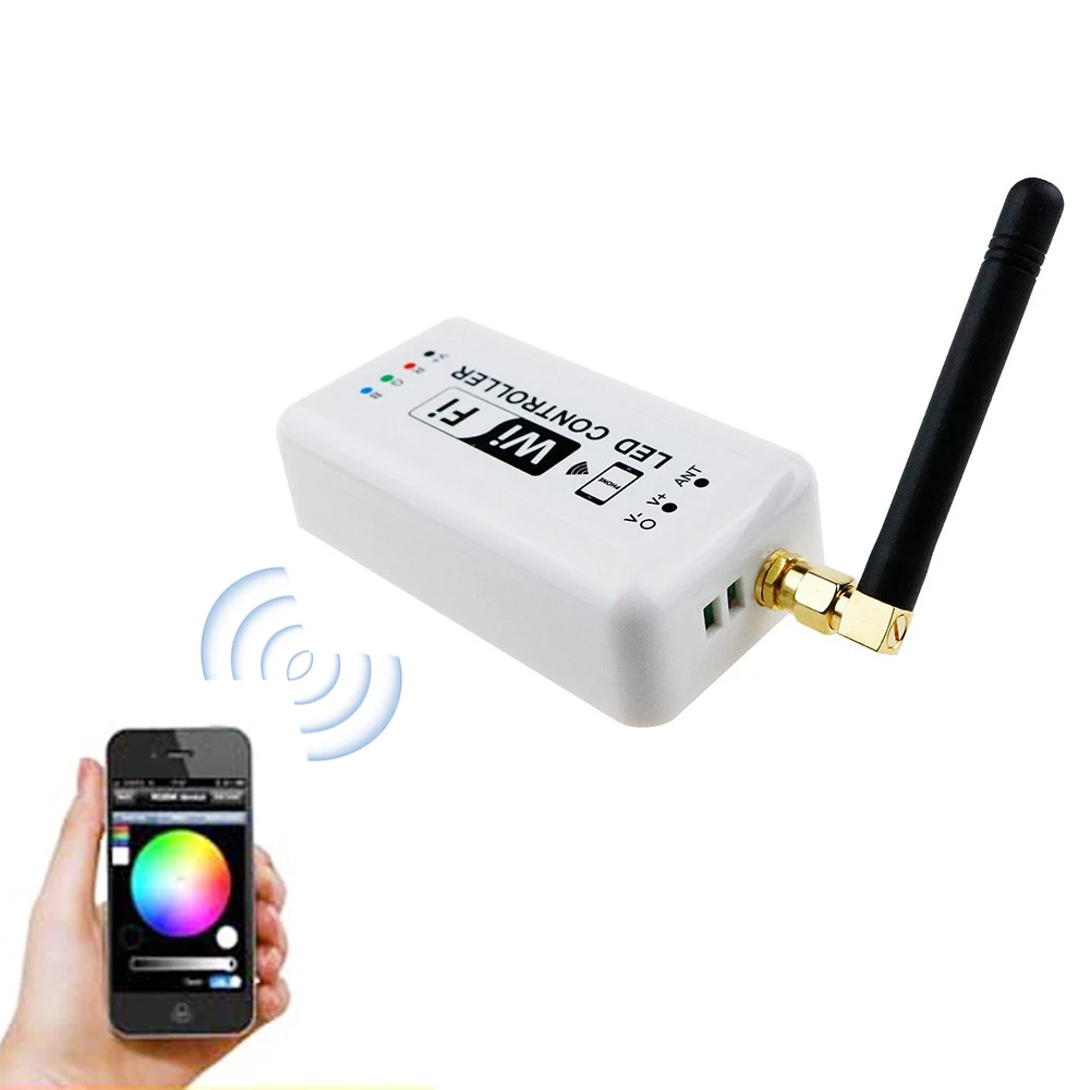 DC12V 24 V Wifi Led контроллер Диммер Мини умный дом управление на Android/IOS полоса 12A 2 4 Ghz RGB