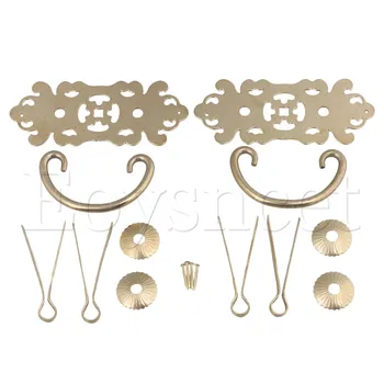 

2x10.2x5.3cm Brass Cabinet Swing Drop Pull Handles with U-Shaped Needle