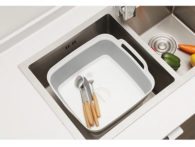 Складная Ванна для посуды большой всплывающий портативный умывальник идеально подходит для раковины RV лучшее блюдо Ванна кухонные принадлежности складные продуктовые ситечко