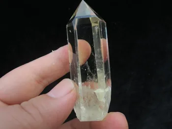 

afa880324+++natural stone in stone yellow quartz crystal point