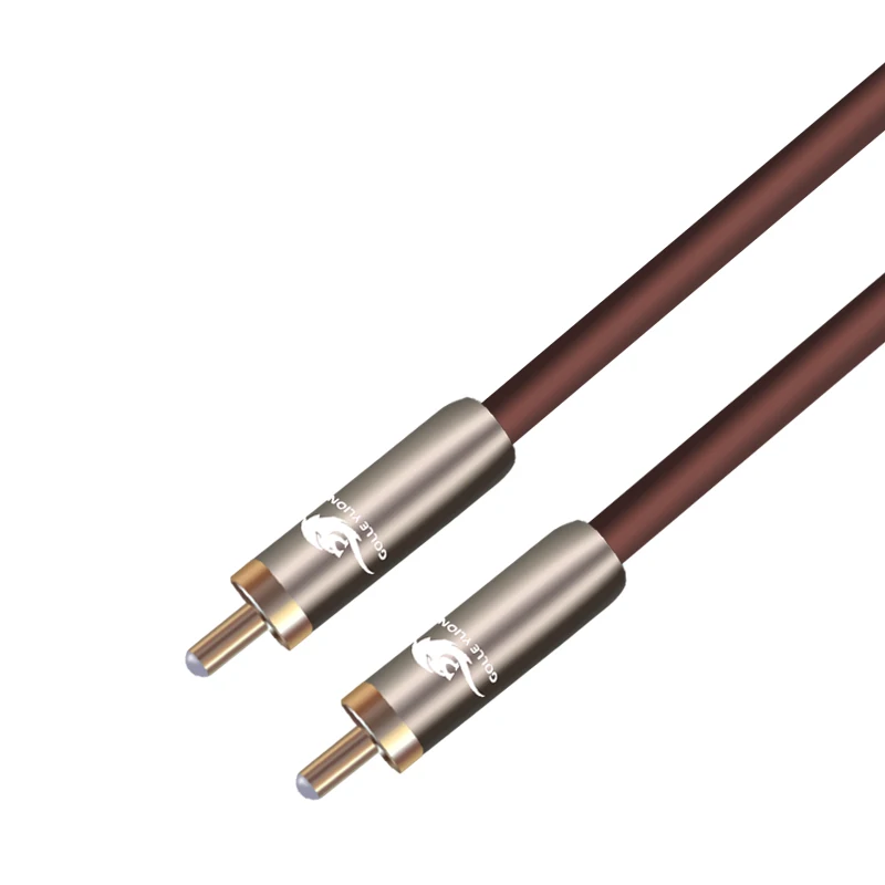 HIFI RCA Audio Cable Male RCA to RCA Male Digital Coaxial Cable for DVD Sound Devices Subwoofer Amplifier OFC Braided 3M 5M 8M
