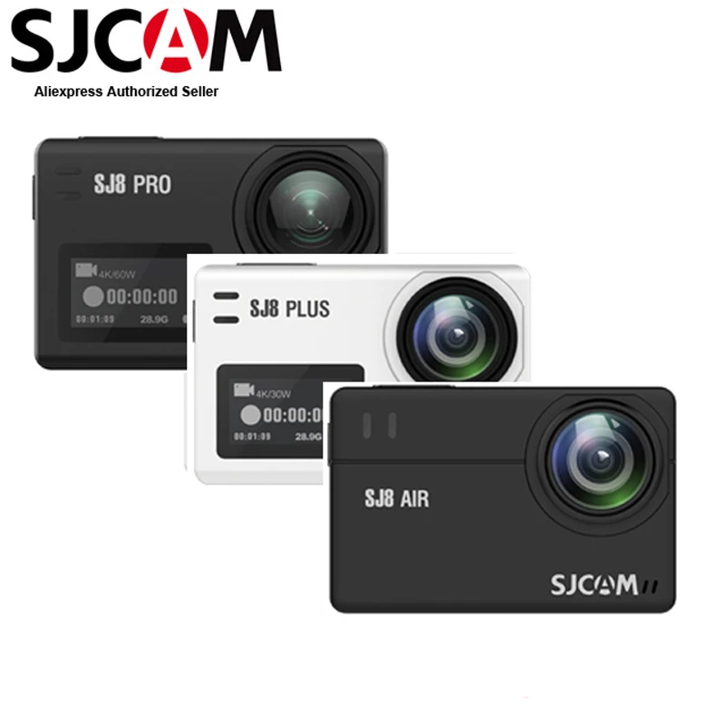 Original SJCAM SJ8 Air & SJ8 Plus & SJ8 Pro 4K 30fps Ultra HD Waterproof Wifi Action Camera 2.33 Touch Screen Remote Sports DV