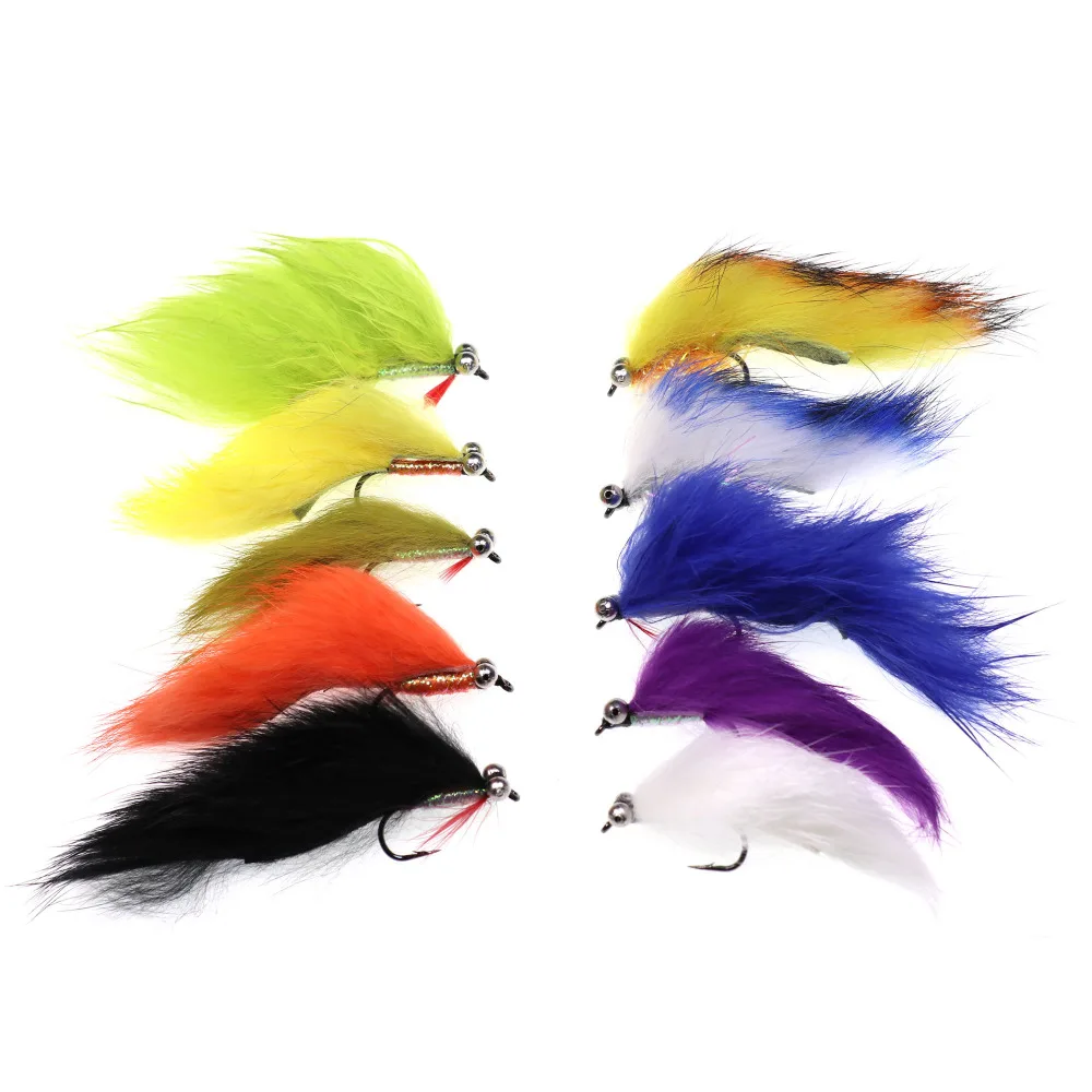 Isca de Pesca de Arco-íris com Voa Isca de Pesca Caixa Streamers Trutas Arco-íris Fly Box 20 Pçs - 4 4 Iscas artificiais