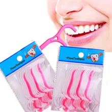 25 шт. пластиковая зубная нить зубочистка нейлоновая проволока Портативный уход за зубами очиститель для чистки зубов набор инструментов для гигиены полости рта