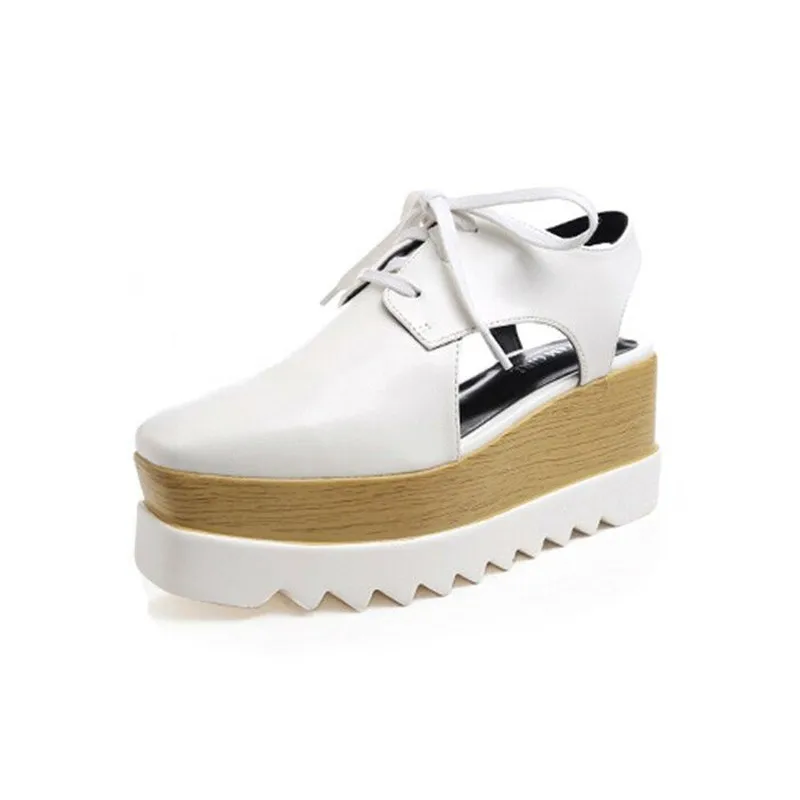Femme Zapatos Peu Dames Carré Mode Bout forme Show Show Profonde Casual Mixte Couleur Plate Dentelle Marque up Oxford Plat Sandales Nouvelle Sneakers As as Mujer qU7wnA685x