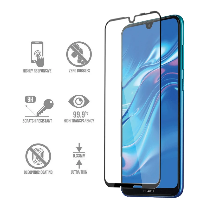 Полное покрытие из закаленного стекла для huawei Y5 Y6 Y7 Y9 Honor 8A 8C 8S 10i 10 Lite 9 Lite Honor 20 Pro 20 Lite защита для экрана