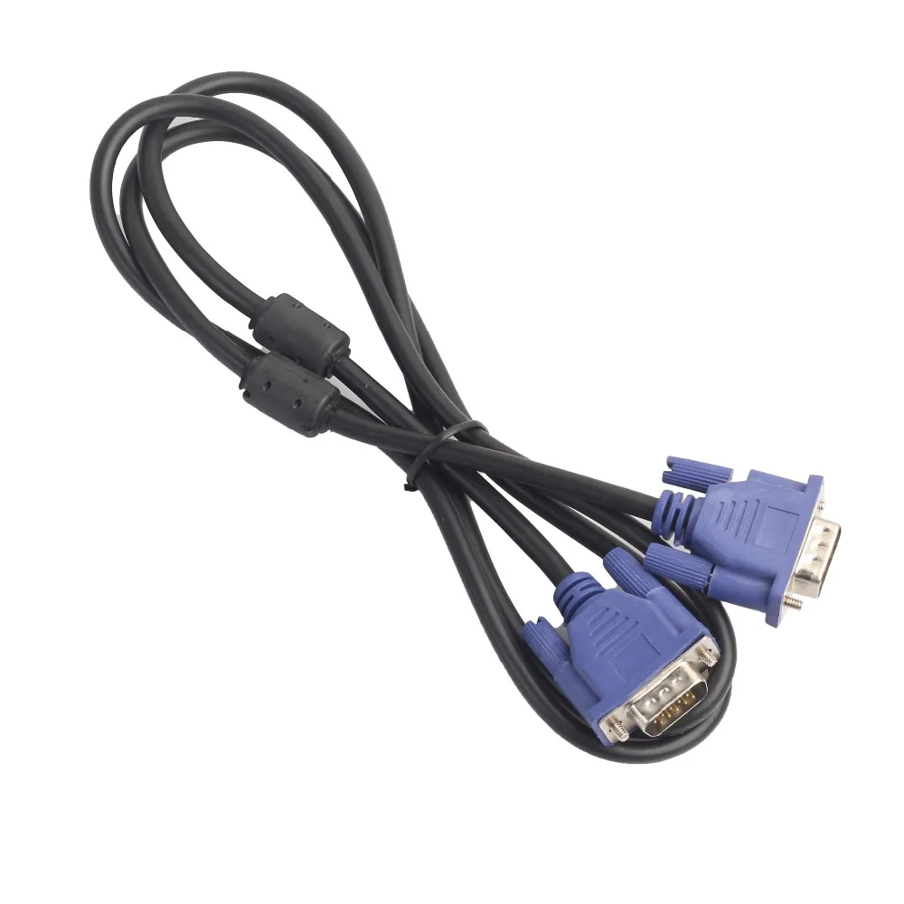 1,5 m/3m/5 m 1080P VGA кабель Удлинительный кабель со штыревыми соединителями на обоих концах для подключения к кабель 15 пин кабель со штыревыми соединителями на обоих концах для подключения SVGA кабель для монитора синий разъем для ПК компьютер