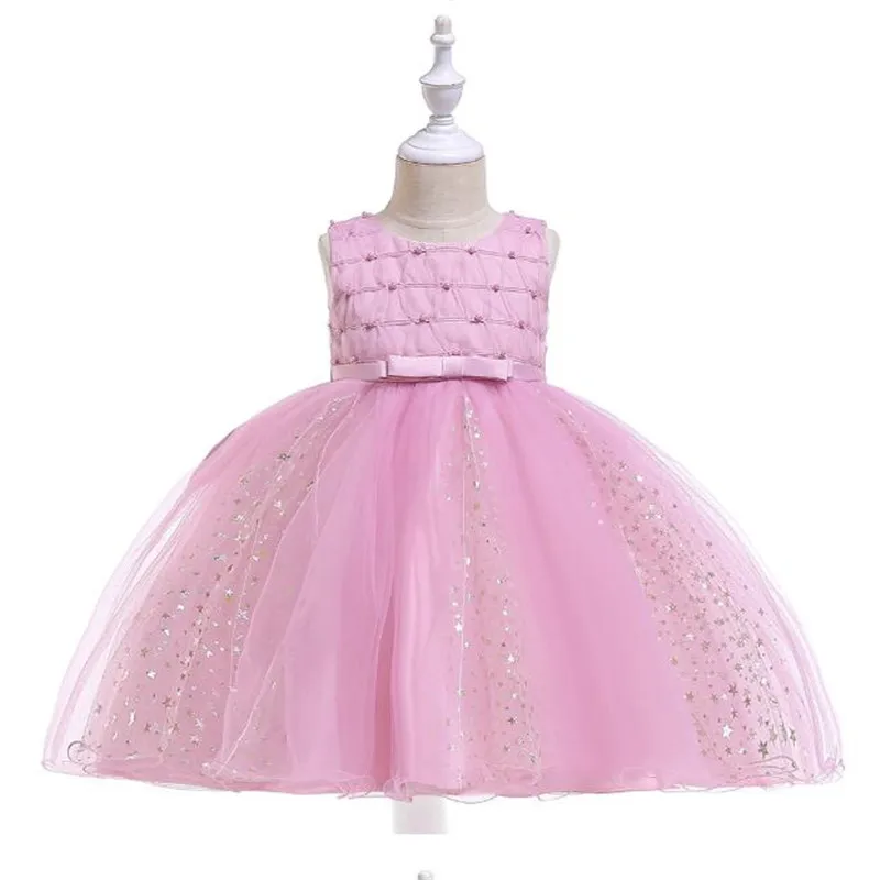 

BBZAI Lace vestidos Long Tulle Teen Girl Party Dress Children Clothing Kids Dresses Princess Bow Manual nail bead Wedding Gown