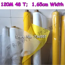 2x1,65 метров, 120 м, 48 т, шелковая печать, сетка из полиэстера, шелковая трафаретная сетка, Ширина 165 см