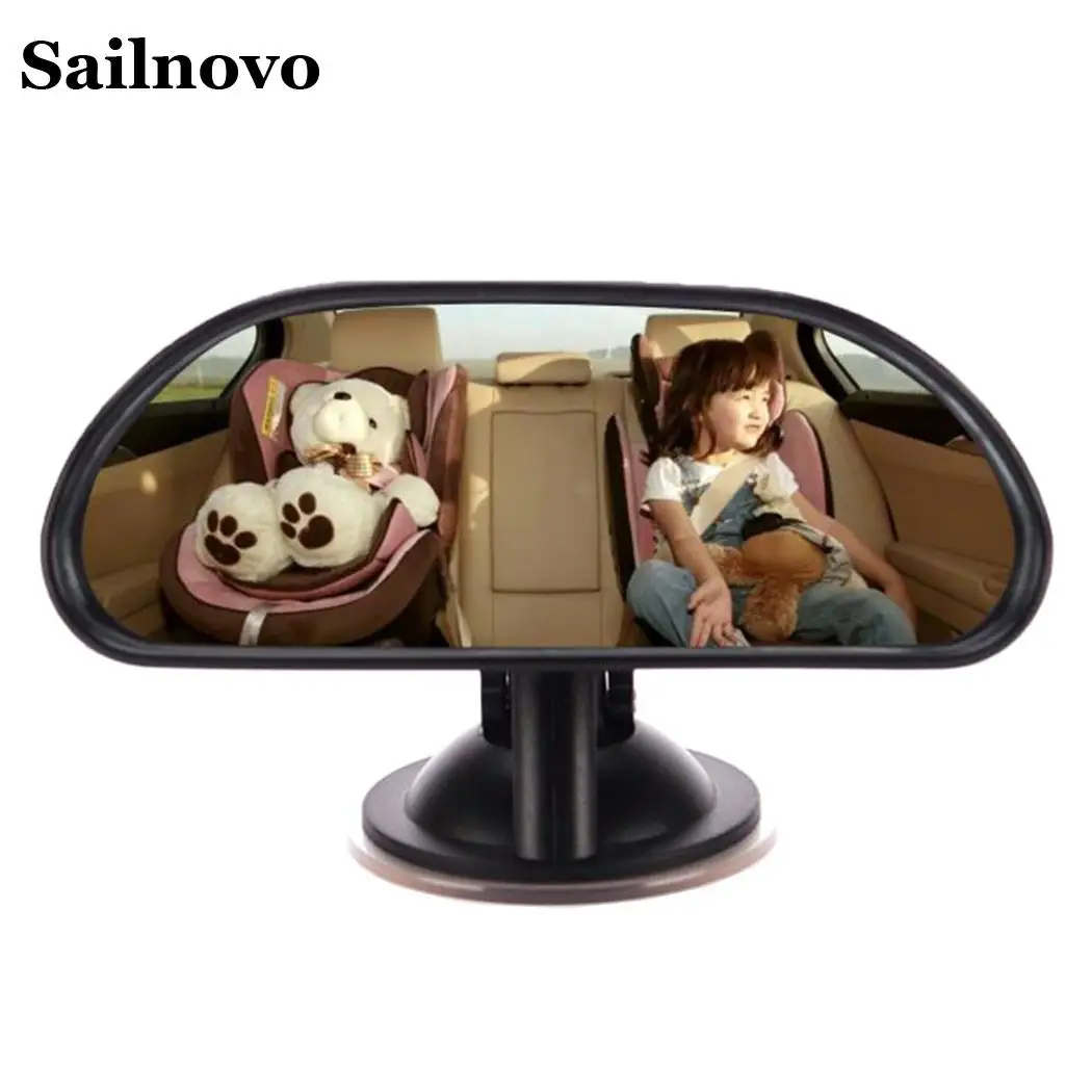 Sailnovo 360 Degree Car Rearview Mirror Convex Rear View Safety Baby Car Mirror With Suction Cup