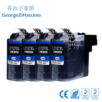 

127XL 4BK Compatible Ink Cartridges LC125 LC127 LC129 for Brother J4710DW/J6520DW/J6920DW/MFCJ4510DW/MFCJ4610DW/MFCJ4710DW