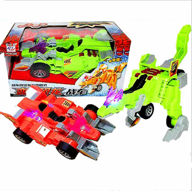 Продвижение, динозавр трансформация электрический автомобиль звук и освещение многофункциональные игрушки Робот Модель подарки для детей