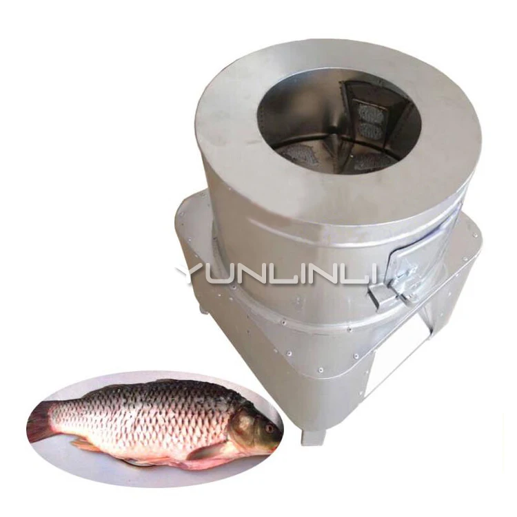 

Automatic Fish Scale Machine Squid Knife Aquatic Scale Remover 1100W Fish Processing Equipment SC-20Y