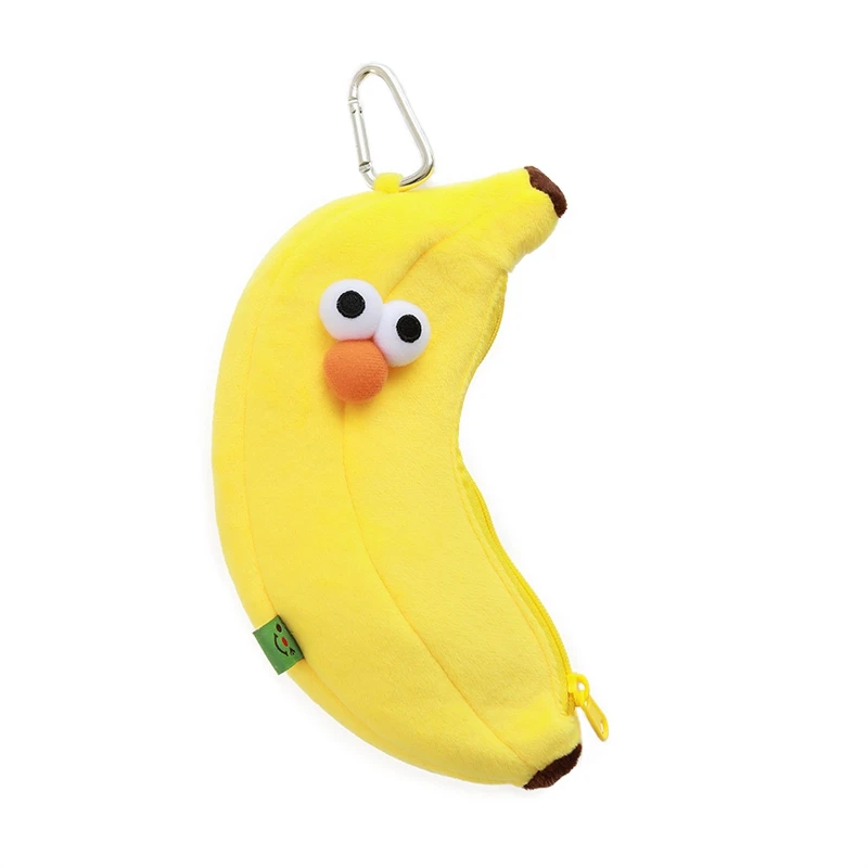 

1pc Banana pen bag plush carry bag cartoon stationery makeup storage bag cute banana bag children gift
