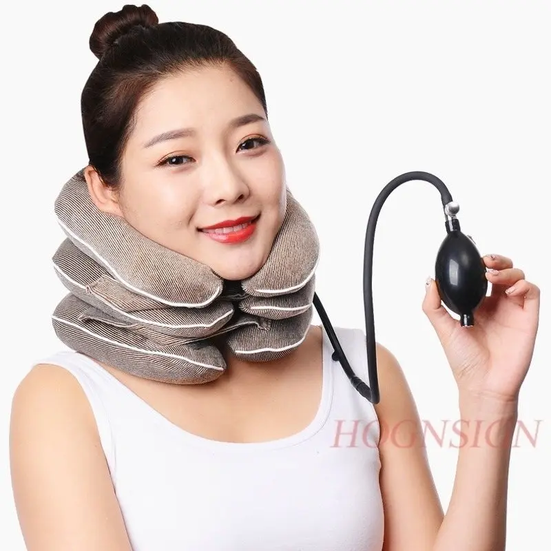 Inflatable cervical vertebra tractor home medical correction physiotherapy equipment neck support neck massage neck stretching
