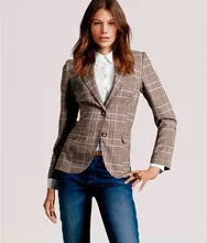 THYY 2018 Spring Plaid Full Autumn Coat Blazer Women Suit Ladies Refresh Blazers Comfortable Women’s Blazers Free Shipping A87