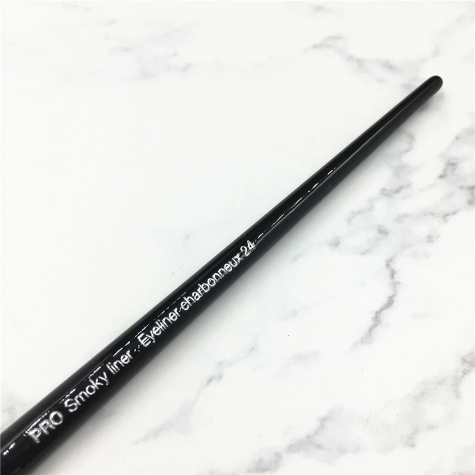 Профессиональный № 24 черная длинная ручка Pro Smoky Liner Подводка для глаз Кисть для макияжа губ