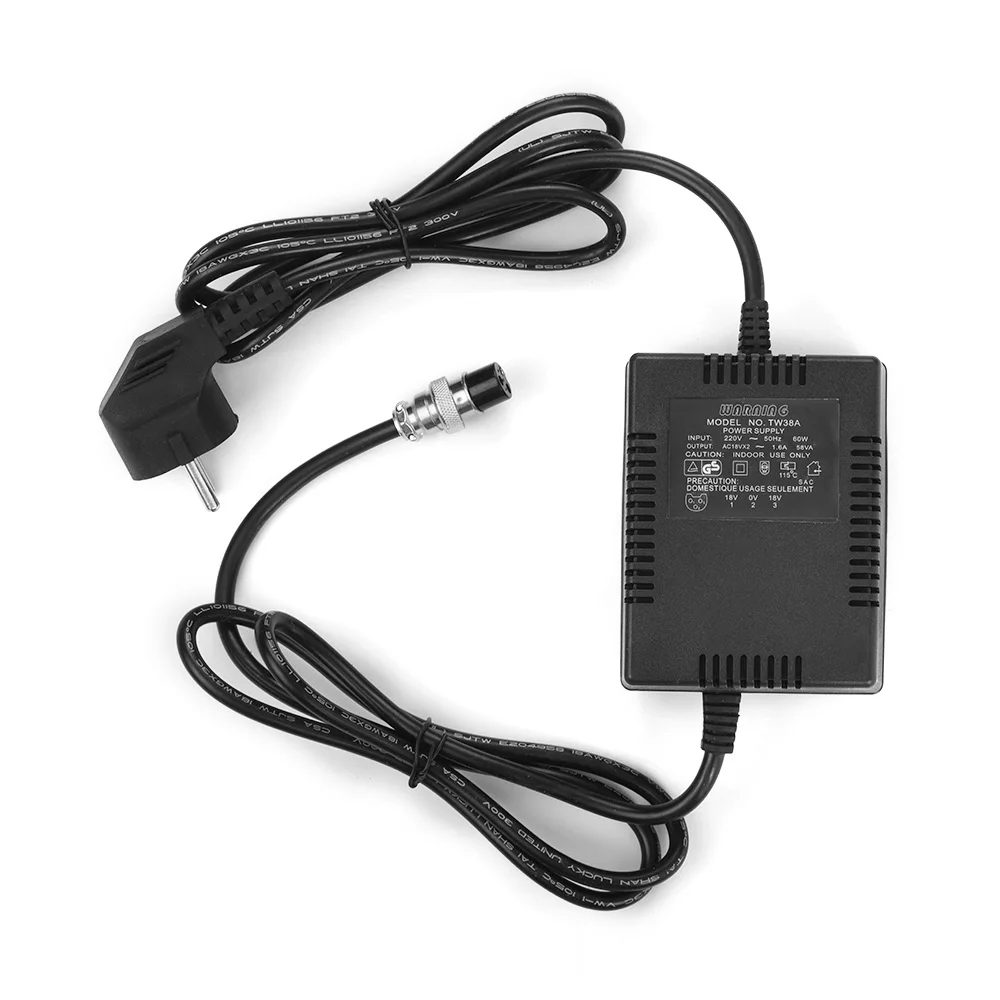 Audio Adapter Set Effect Pedal Power Supply Mixing Console Mixer Power Supply AC Adapter 18V 1600mA 60W 3-Pin Connector 220V Input for 10-Channel or above Mixing Consoles