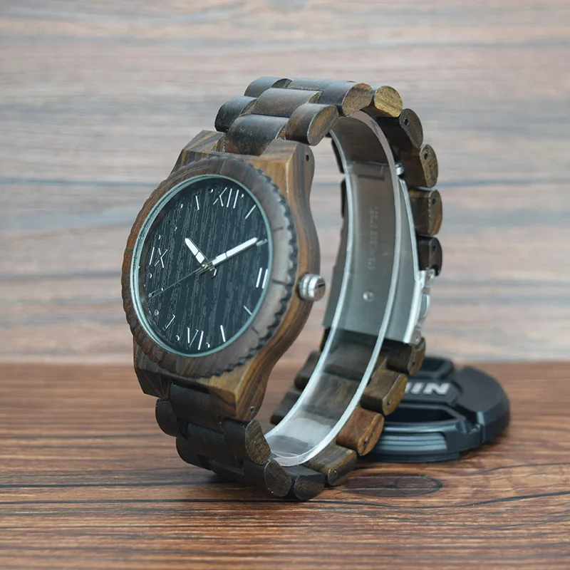 sihaixin wood watches men luxury male clock B52G (11)