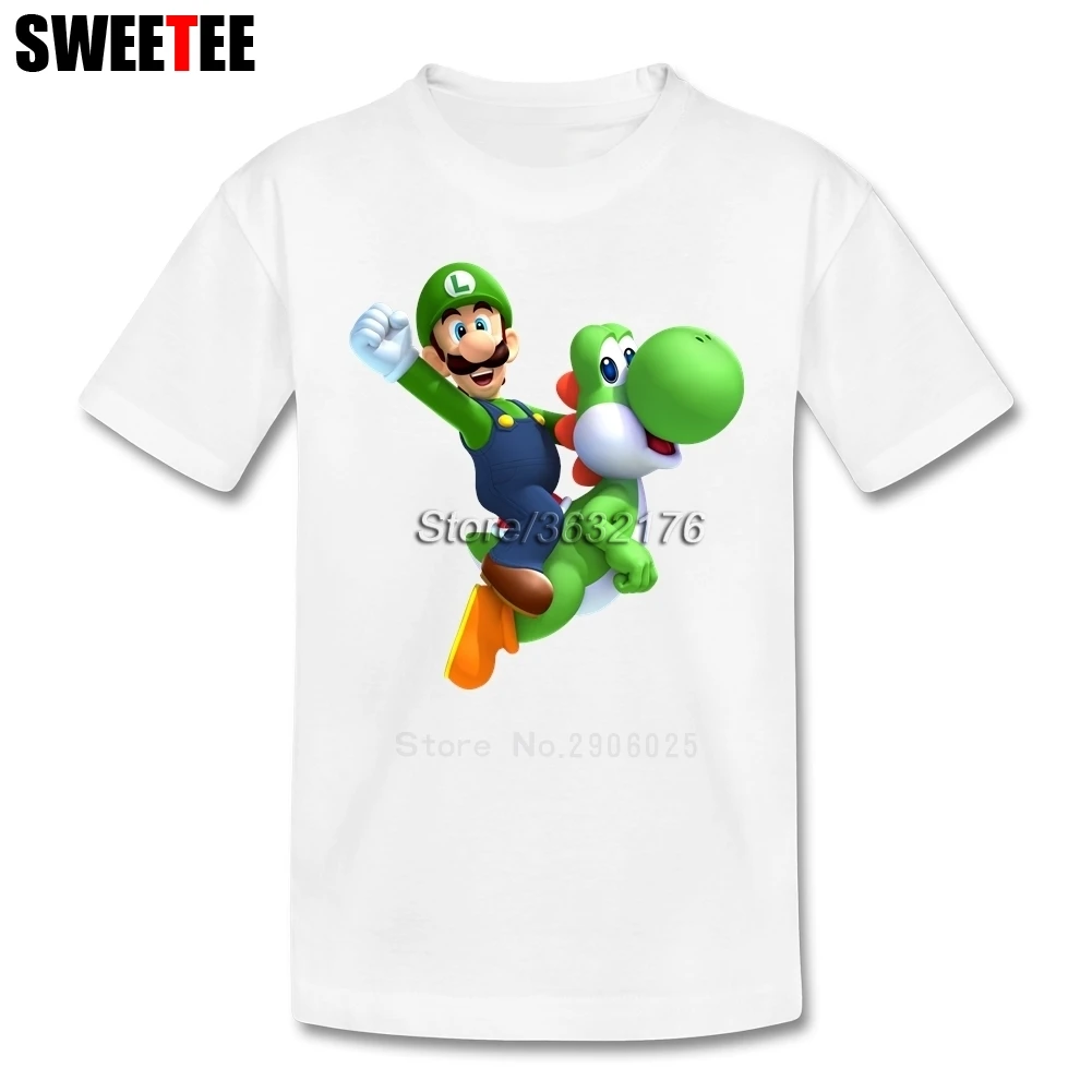 Super Mario Bros Yoshi T Shirt Kid Cotton Toddler O Neck Baby Tshirt