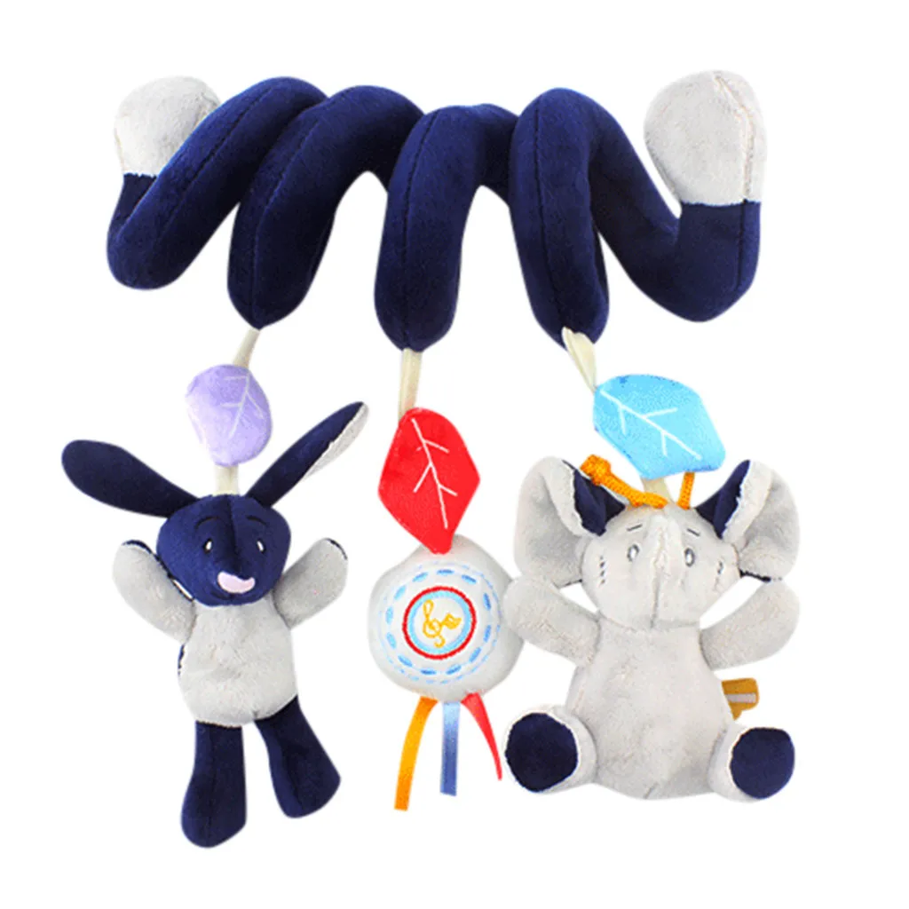 

Infant Baby Kids Elephant Rabbit Stroller And Bed Spiral Hanging Toys bebe reborn baby toys juguetes bebe boneca brinquedos