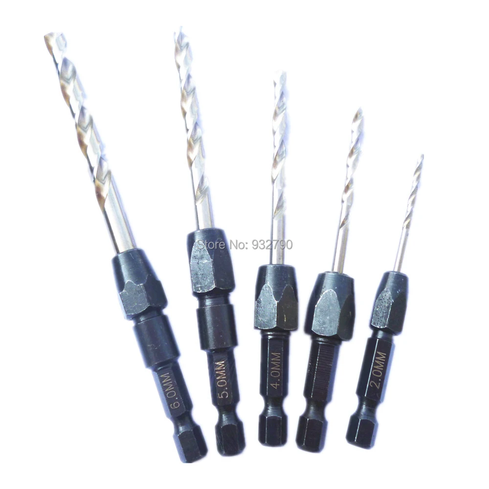 M2 Inton 1/4 Hex Shank HSS6542 Drill Bit Sets for Metal Stainless Steel 