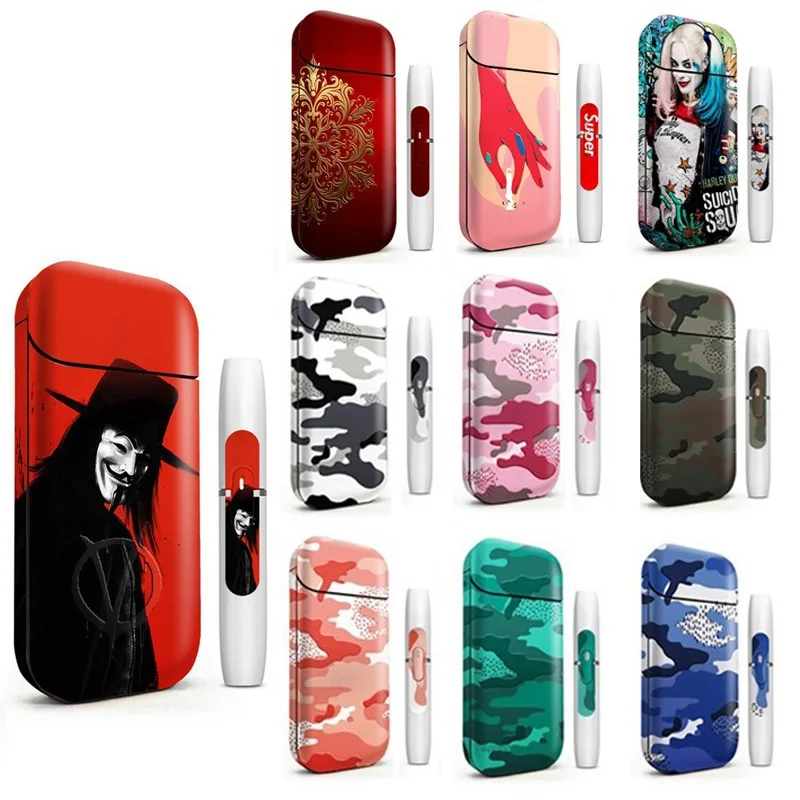 

3M Printing PVC Material Skin Suitable Case Sleeve Antidust Decorative Protective Cover E Cigarette Sticker For IQOS 2.4 Plus