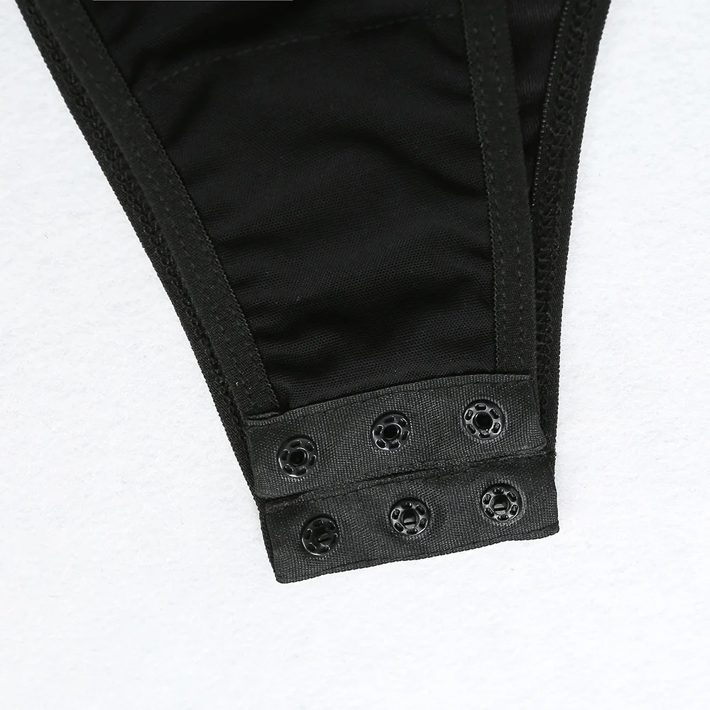 Боди с глубоким v-образным вырезом и кружевной вышивкой, женский ...