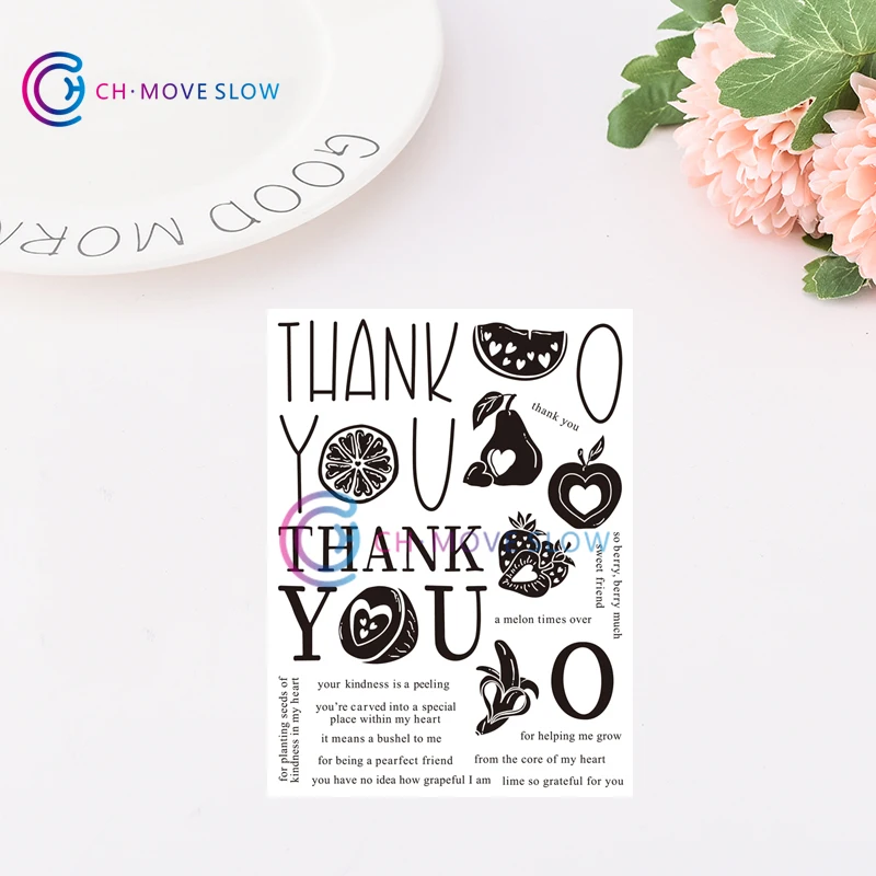 

CH FRUIT FROM THE HEART Transparent Clear Silicone Stamp/Seal for DIY scrapbooking/photo album Decorative clear stamp sheets