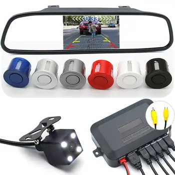 

GreenYi 3in1 Car Parking Assistance Sensor Reversing Radar Video all-in-one System Connect Car Monitor and Rearview Camera