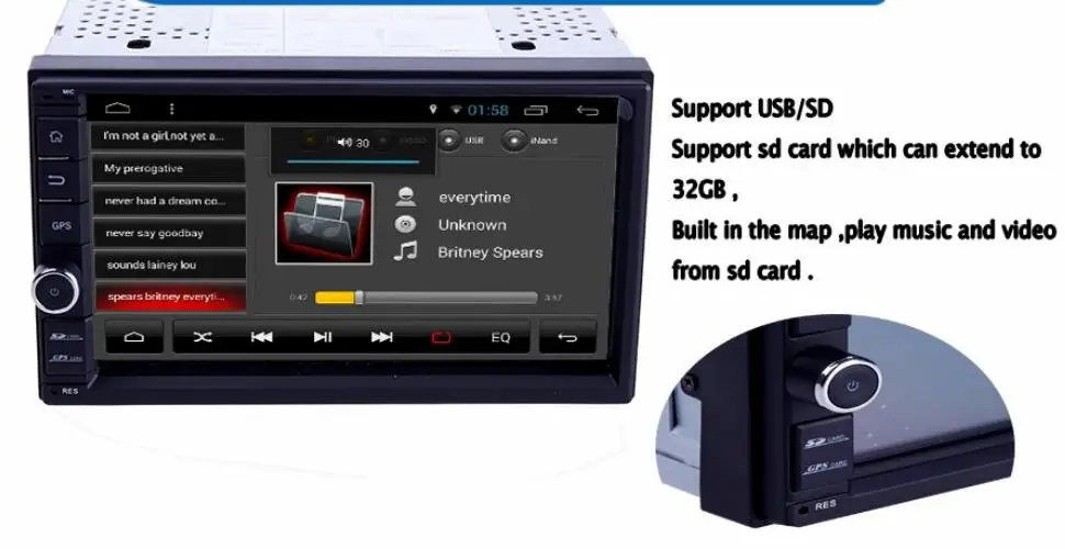 Android 5,1 автомобильное радио двойной Din стерео четырехъядерный gps Navi Wifi Bluetooth/RDS/SD/USB/сабвуфер/OBD2/3g/4G Apple Play Mirror link